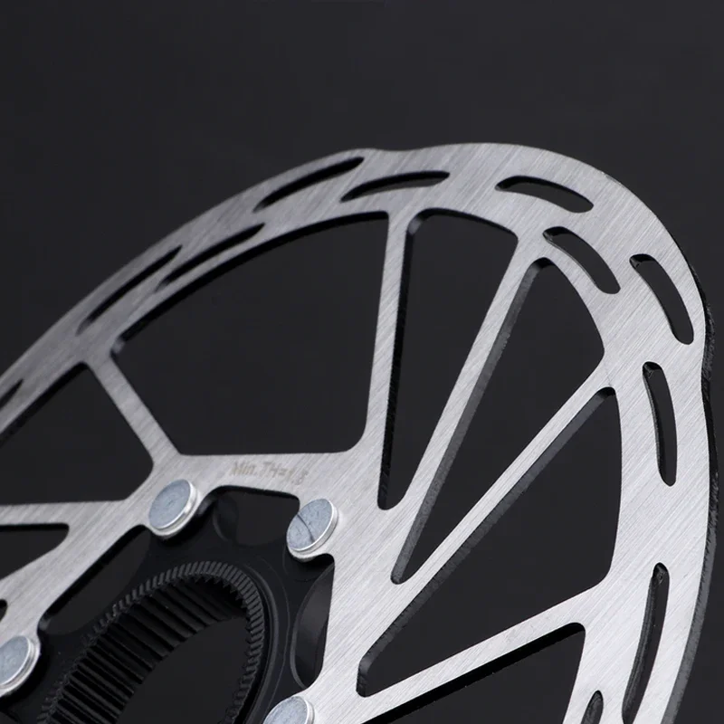 IIIPRO Bicycle Center Lock Disc Brake Rotor 140mm/160mm/180mm/203mm Road Bike Brake Rotor with Lock Ring Bike Pads