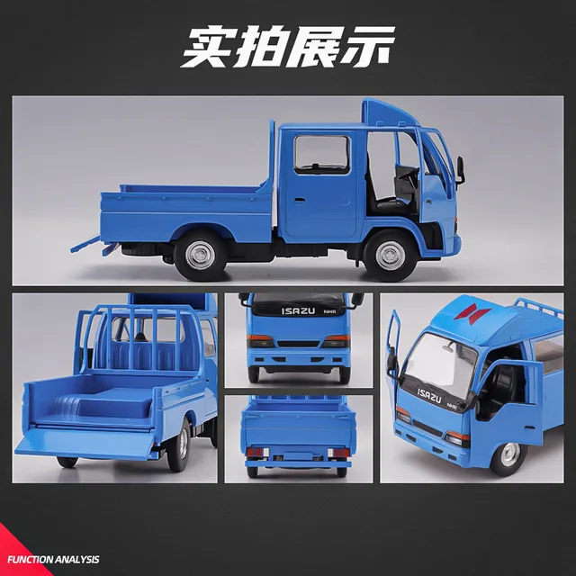 1:32 Isuzu Truck Pick-up Alloy Car Model Children Boy Toy