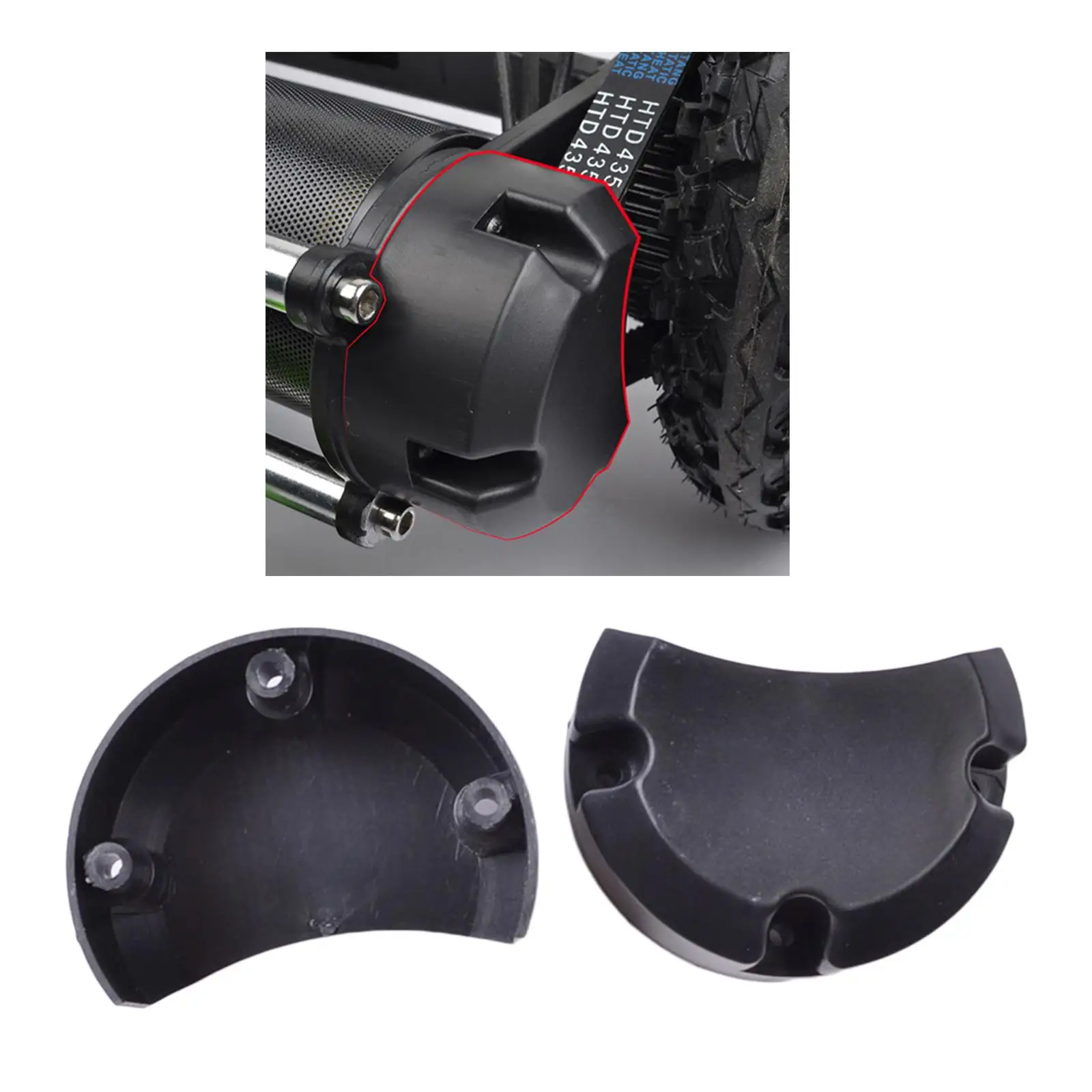 

2Pcs ABS Durable Electric All Skateboard Belt Covers Roller Case