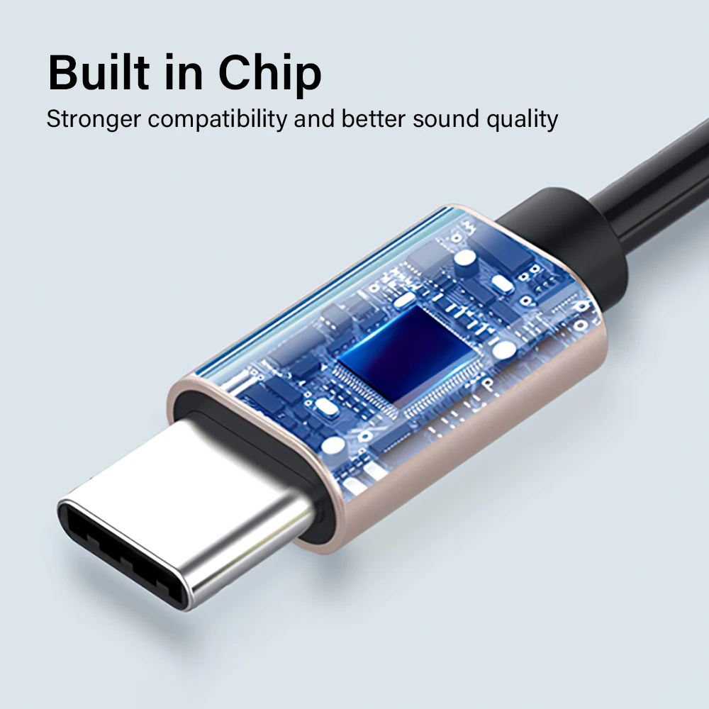 Adattatore audio ausiliario ad angolo retto da USB-C a 3,5 mm, cavo