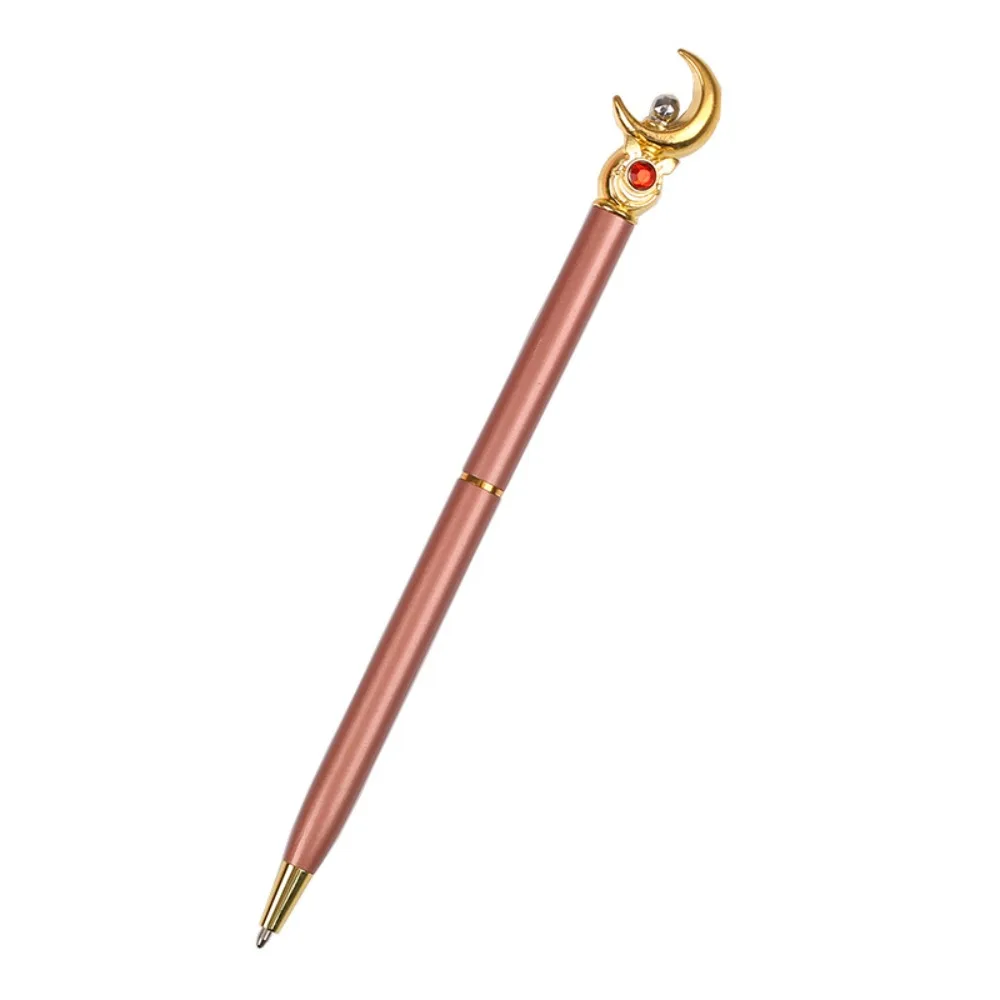 

Stationery Metal Ballpoint Pen High Quality Metal Cartoon Moon Magic Wand Metal Pen Rotating Pocket-size Pen Write