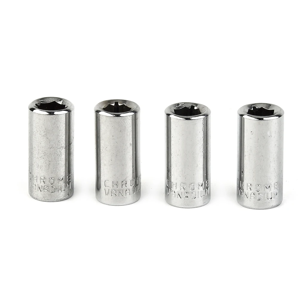 4Pcs 1/4 "Vierkant Stick Zu 1/4" Hex Buchse Bits Konverter Schraubendreher Bit Adapter Quick Release Mpact Buchse Adapter – Detail 3