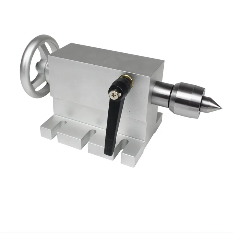 

2 Live Center Height 65mm Lathe Chuck Handle for CNC 4th Axis Engraving Machine