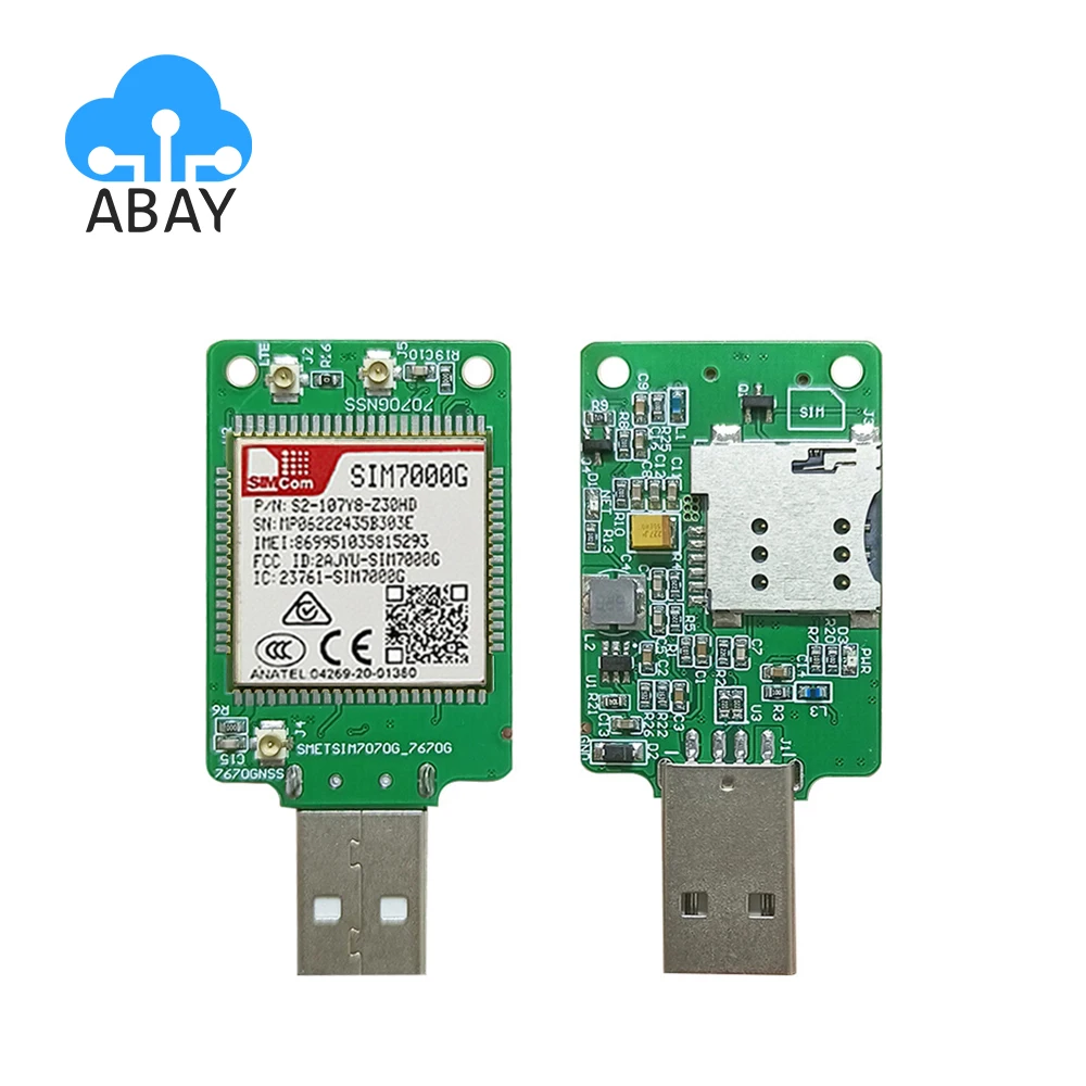 

SIMCOM SIM7000G USB Dongle LPWA+NBIOT+VOLTE 4G Module SIM7000G Core Board Testing Kit