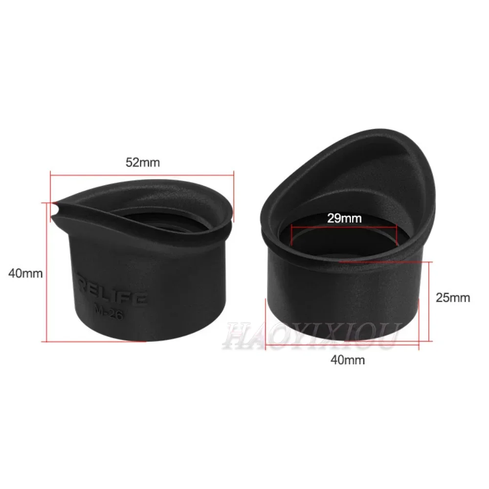RELIFE M-26 Microscope 3D Goggles Rubber Eyepiece Cover Guards silicone Eyecup Most stereo microscopes Strong shading effect eye protector cups microscope eyepiece stereoscopic microscope eyepiece