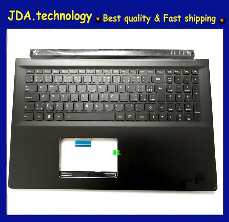 

MEIARROW New for Lenovo Edge 15 Flex 2 pro15 palmrest Czech keyboard upper cover 5CB0G91162,Backlight