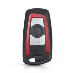 Premium Smart Remote Key Shell Case (3 Button Red)