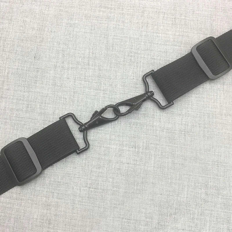 Black Adjustable Shoulder Bag Strap with Double Hooks for Canon Nikon Laptop Computer Camera Stabilizer Bag