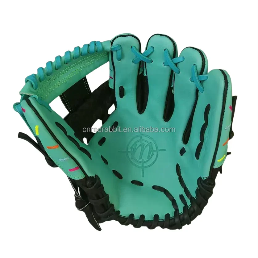 High Quality Sports Protection Baseball Batting Outfield Baseball Red Stiff Gloves