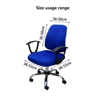 Office Chair Cover With Back Chair Covers Solid Color Computer Game Seat Cover Universal Anti-dust Elastic Armchair Slipcover 2