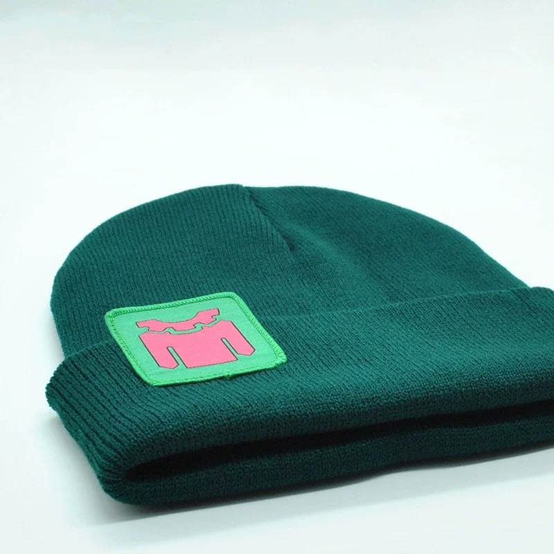 Killjoy Cosplay Costume Hat Green Knitted Winter Beanie Hip Hop Cap Anime Unisex Killjoy Glasses Cosplay Prop Accessories