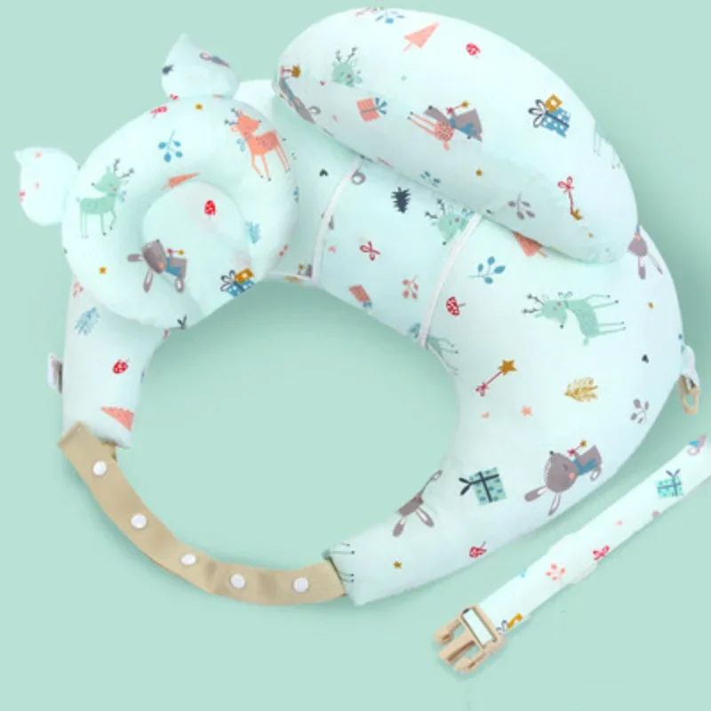 New Multifunction Nursing Pillow Halter with Shoulder Strap Baby Pillow Newborn Cartoon Baby Shaping Soft Feeding