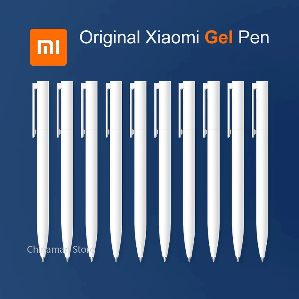 Оригинальная гелевая ручка Xiaomi с гладкой подсветкой шариковые ручки Mijia для