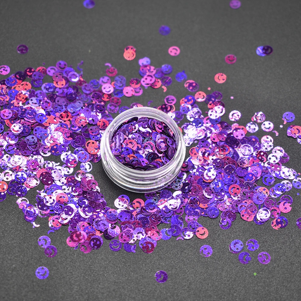 

Блестки россыпью в форме улыбки, 10 г/упаковка