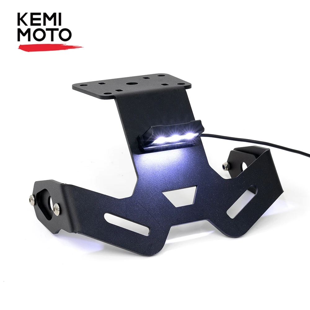 

License Plate Holder For YAMAHA MT15 MT15 MT 15 2019 2020 Rear Tail Frame Fender Eliminator Bracket Motorcycle With LED Light