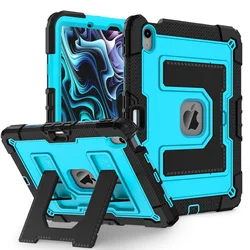 Universal 360° Rotating Shockproof Tablet Stand and Case - Air 2024 2025 11inch (Black Blue)