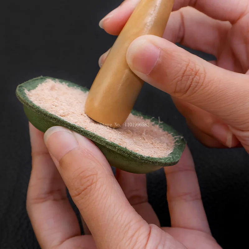 Leather Products Three-dimensional Engraving Bulge Modeling Filling Natural Two Layers of Cowhide Leather Powder 50g/100g/ Bag