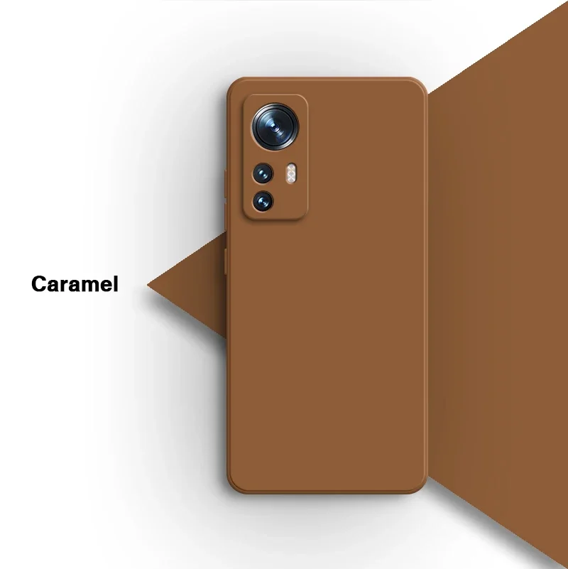 Sleek Solid Square Liquid Silicone Phone Case