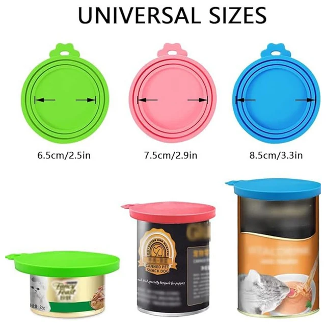 1PC General Storage fresh food Seal lid Pet supplies Cat food dog food silicone pet can lid 6