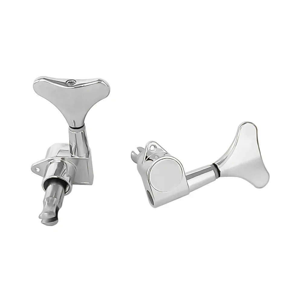 1set Elektrische Bass String Knopf Geschlossene Stimmwirbel Mechaniken Mechaniken Metall Tuning Peg für Elektrische Bass Gitarre Zubehör – Detail 11