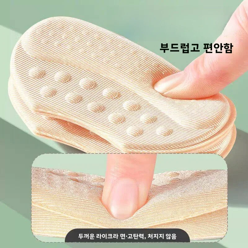 여성용 하이힐 발뒤꿈치 보호 패드, 끼는 사이즈를 한 사이즈 크게, 뒤꿈치 벗겨짐 방지, 넘어짐 방지, 발 보호 젤 패드, 신발 액세서리
