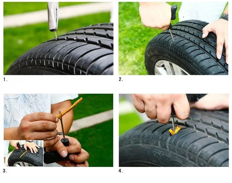 Tire Repair Kit For Car Motorcycle Bike