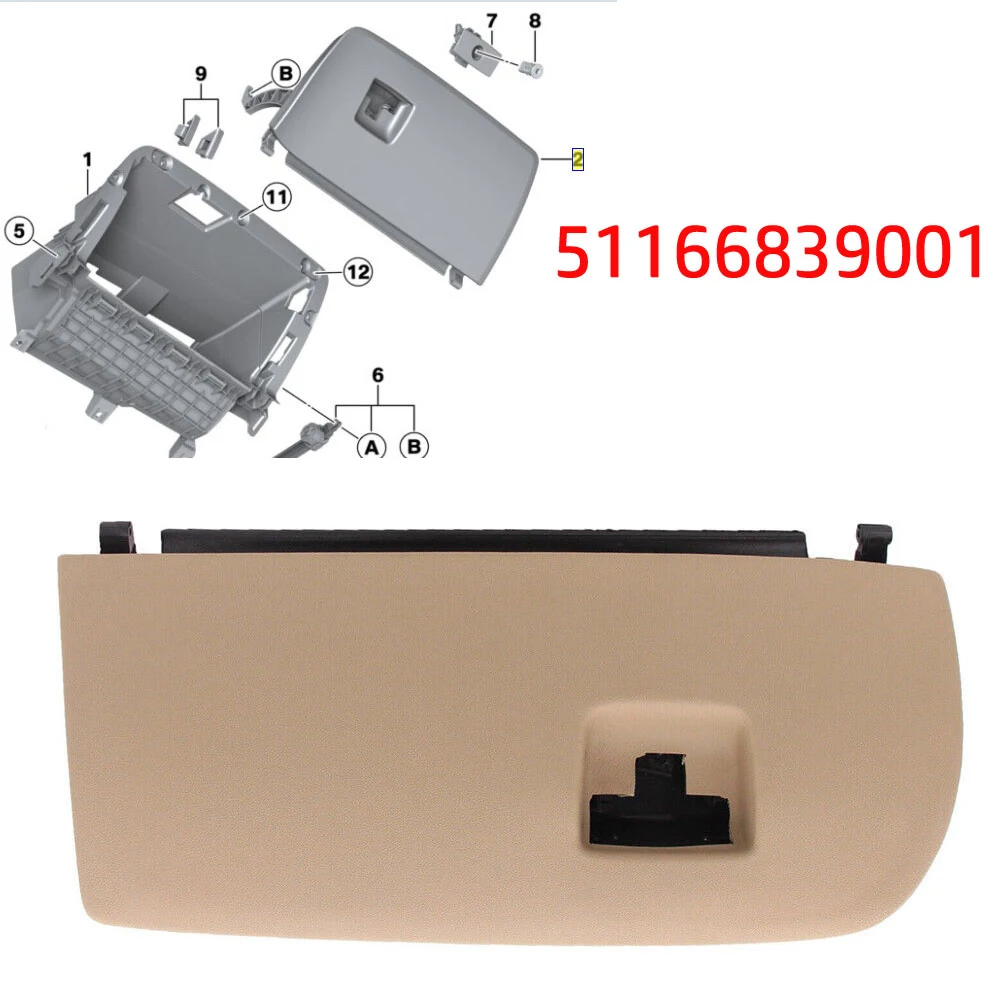 

Car Accessories Glove Box Door Lid Accessories Dash Glove Box Door Lid Durable Front For BMW For X3 F25 2011 - 2017 Brand New