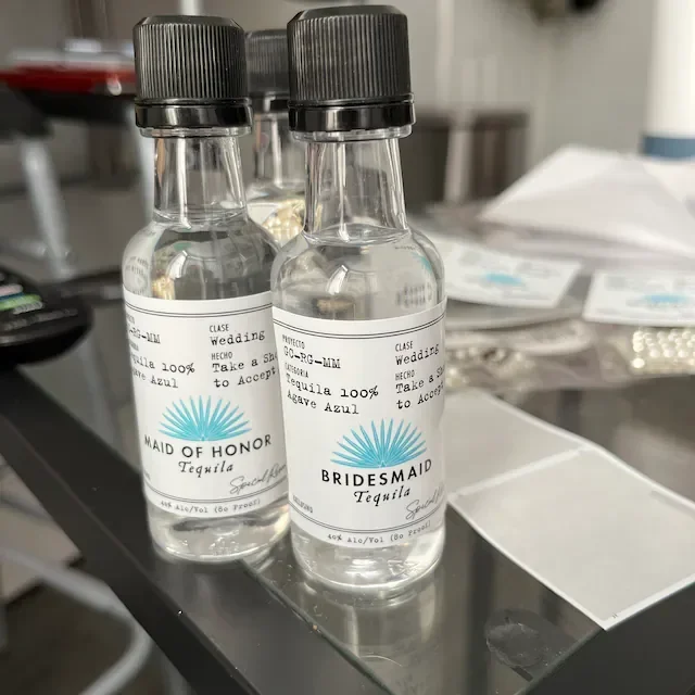 Personalized Birthday Casamigos Labels 50ml Birthday Favors Tequila Shot Label 30th Bridesmaid Gift Fiesta Maid Of Honor label stickers