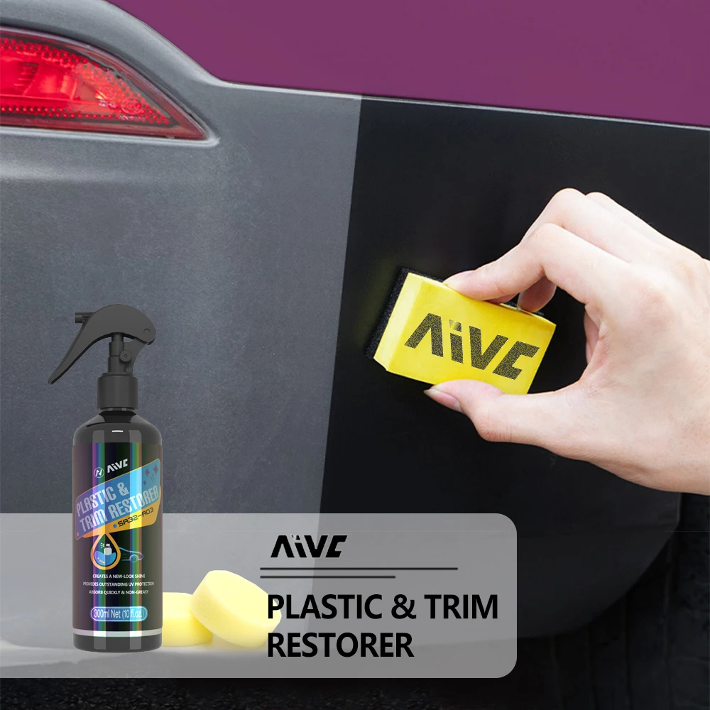 Car Plastic Restorer Spray Back To Black Gloss Restoration Wax Rubber