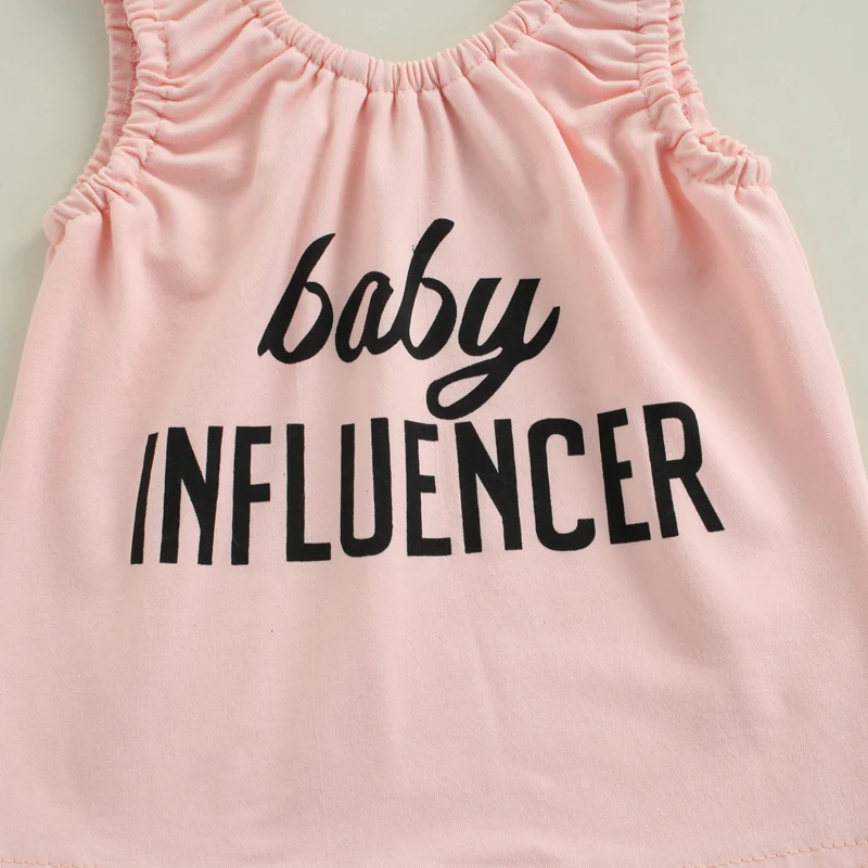 Girl Clothes Set 3PCS Letter Sleeveless Top Denim Shorts Suit Girl Outfits Baby Children Clothing for Kid Cute Toddler Outfit 5