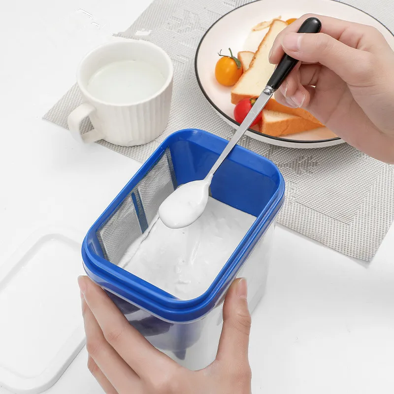 Yogurt Strainer 500ml Greek Yogurt Maker with Extra Fine Mesh Stainless Steel Strainer BPA-Free