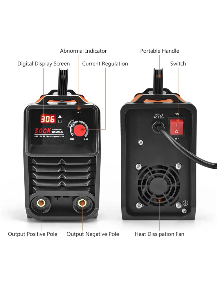 Portable Welding Machine 300K MMA Arc Welder Inverter Welding Machine 110V 220V Mini Iron Electric Welding Equipment Car Repair 2