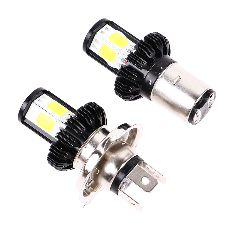 BA20D H4 Bulbs High Low Beam Moto Motorbike Lamp Motorcycle Headlight LED Lamps Fog Lights Conversion Kit Bulbs