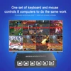 8port USB synchronizer switch network switch Game live screen splitter USB Synchronous Controller Adapter KVM Splitter Extender 6