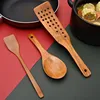 Wooden Kitchen Spatula Rice Ladle Soup Spoon Kitchen Cooking Tools Natural Wood Is Safe And Durable For Home Kitchens 2