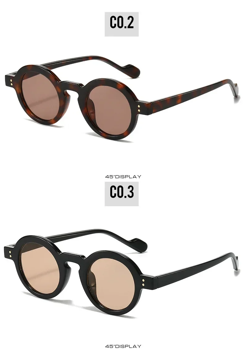 JNPCXI Retro Small Round Sunglasses Women Fashion Clear