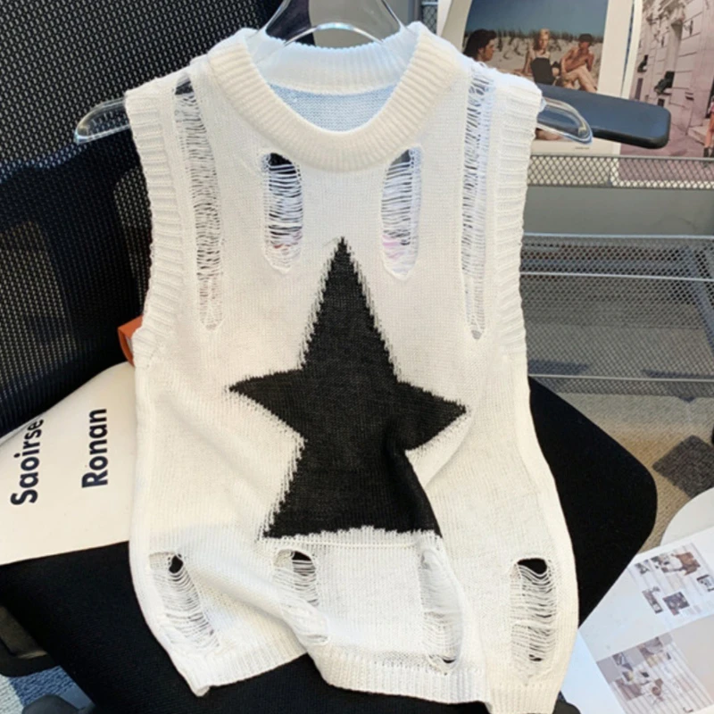 Women Y2k Sleeveless Summer Vest Top