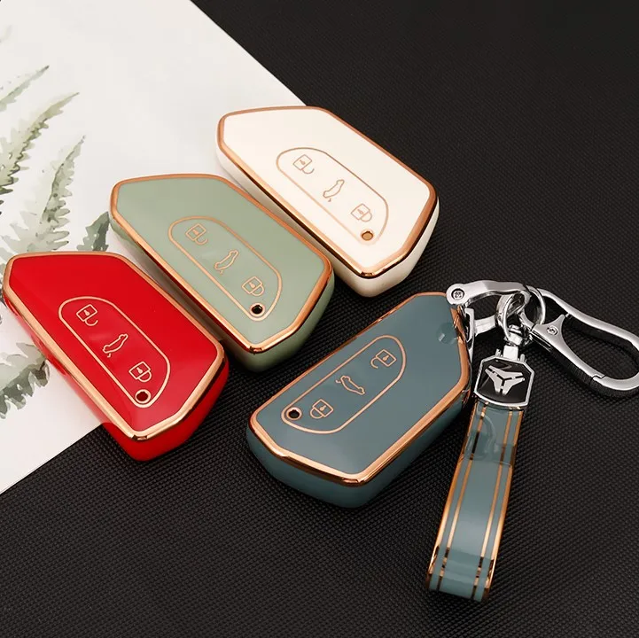 TPU Car Remote Case Key Cover for Skoda Octavia A8 MK8 MK4 2020 2021 for Seat Leon Fr Mk4 Cupra Formentor for VW Golf 8 ID-4