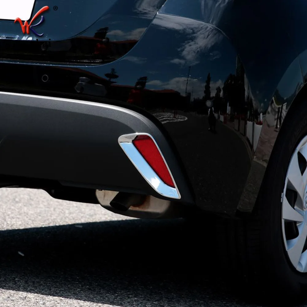 

Автомобильные наклейки для Toyota Yaris Cross 2021, гальванизированная задняя противотуманная фара, крышка для заднего бампера, противотуманная фара, рама, автомобильные аксессуары