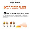 Golf Training Aids 2 Pcs Golf Force Plate Step Pad Rubber Assisted Balance Swing Practice Red Anti-slip Golf Trainer Accessories 5