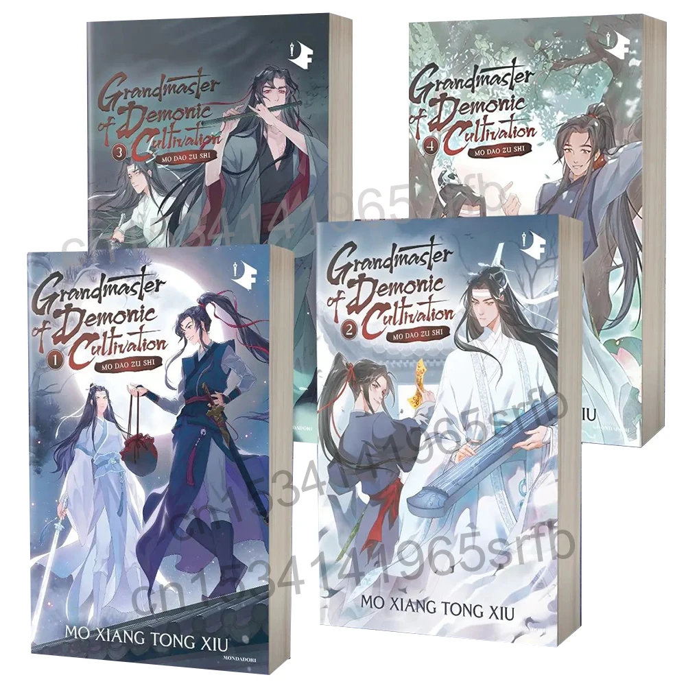 

4 Books/Set Grandmaster of Demonic Cultivation: Mo Dao Zu Shi Novel Vol. 1-4 Comic Book English Manga Novel Books