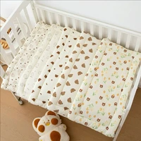 Cartoon Bear Baby Stroller Seat Cushion Cotton Soft Newborn Car Seat Pad Infant Pushchair Mattress Mat Kid Pram Accessories 1