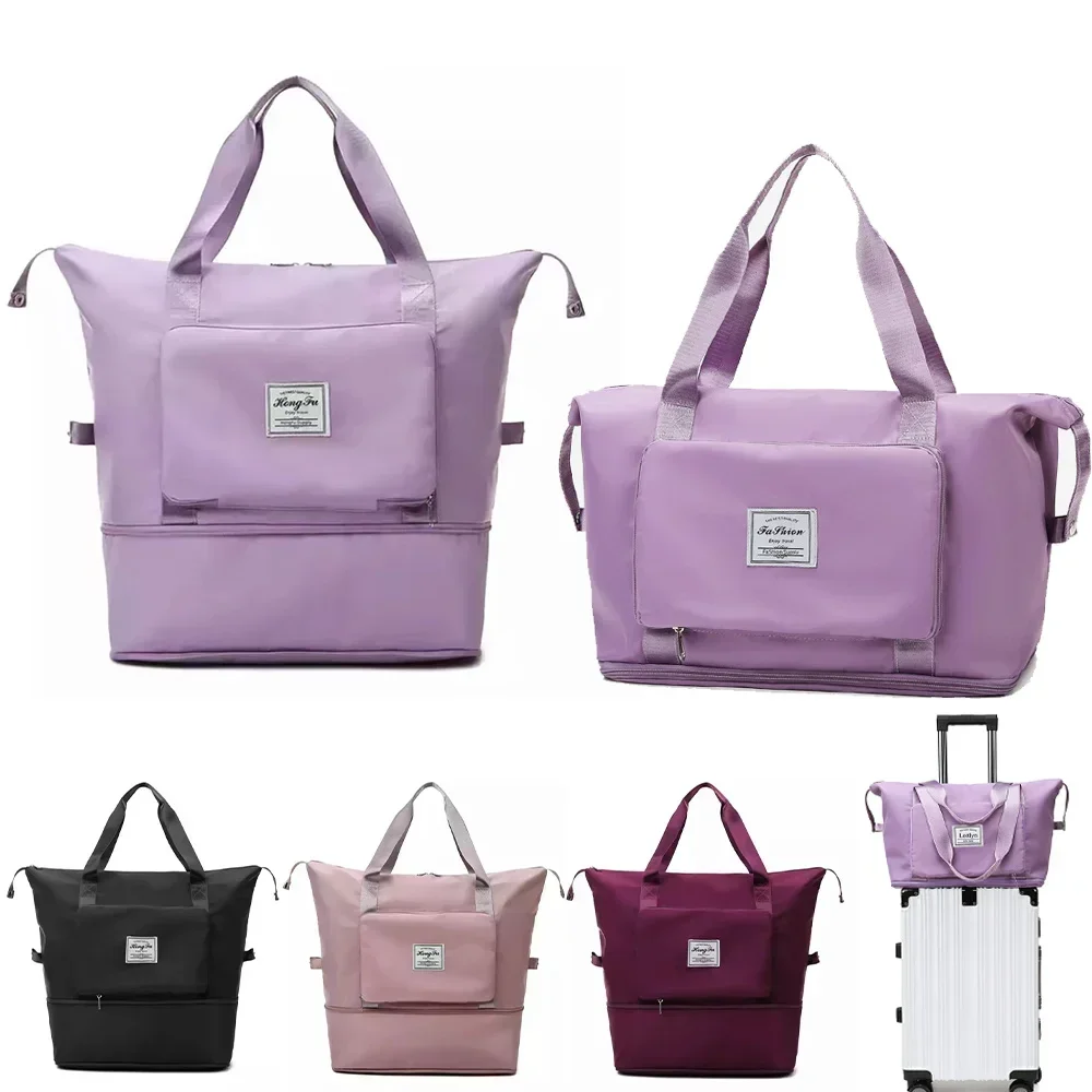 

Shoulder Foldable 2022 Bag Women Bags Duffle Capacity Large Luggage Tote Sport Crossbody Yoga Handbags Storage Travel Waterproof
