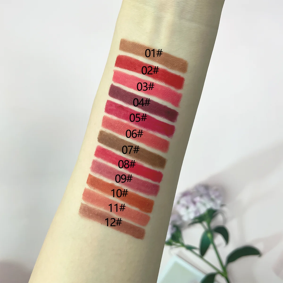 12 piece lipliner pencil lipstick durable color waterproof lipstick pencil set