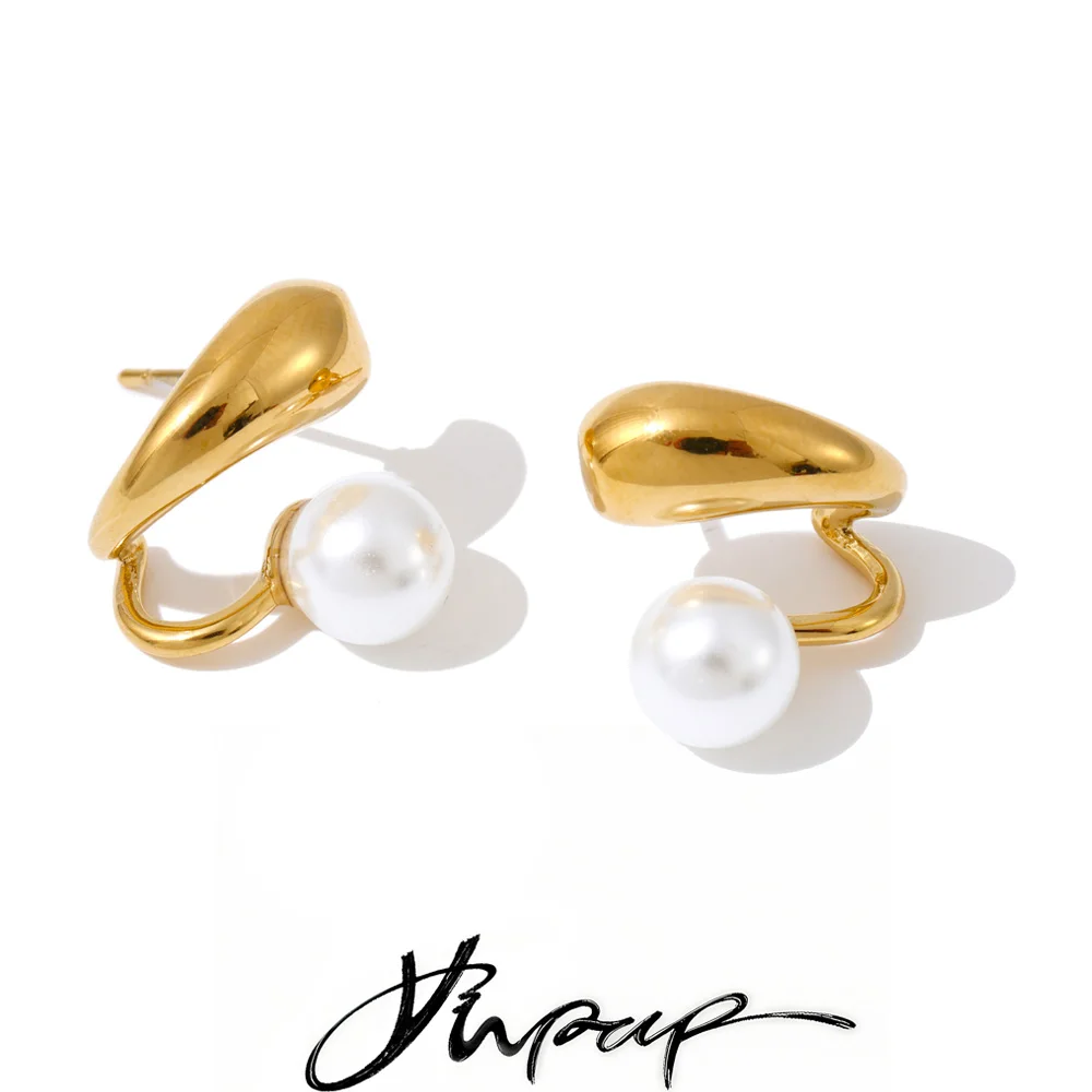Yhpup Stainless Steel Earrings