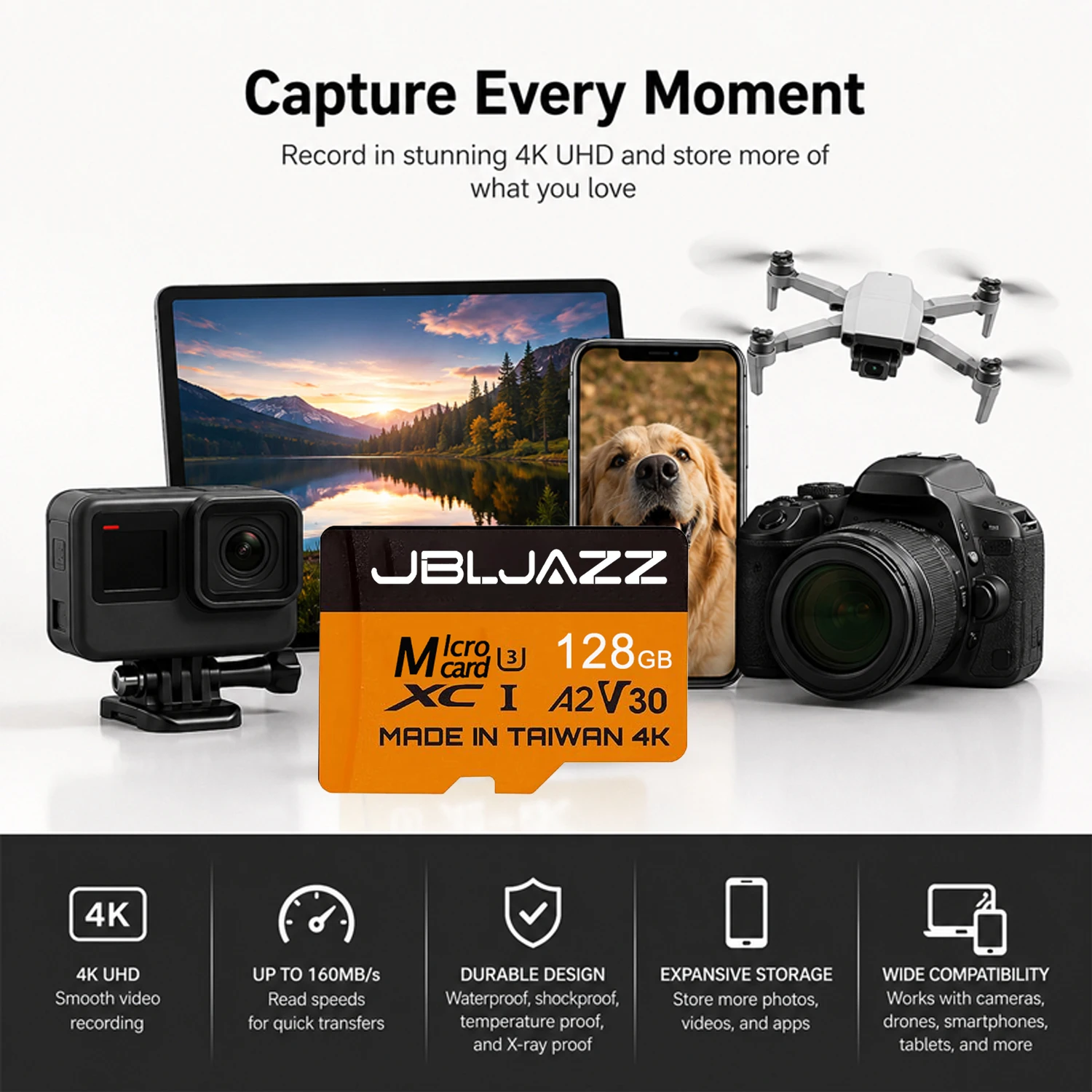 마이크로 SD 카드 고속 U3 클래스 10 TF 플래시 메모리 카드 256GB 512GB 미니 SD 카드 GoPro 액션 카메라 휴대폰 모니터링용