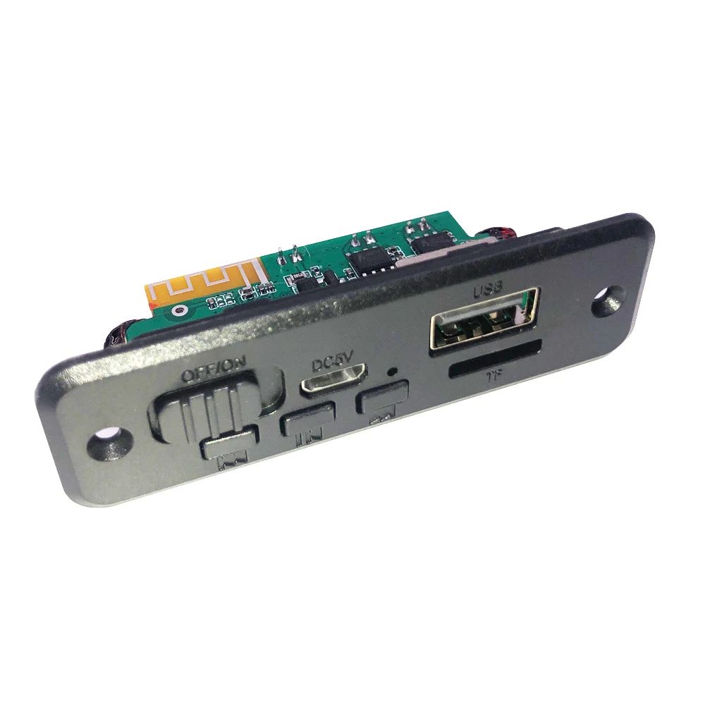 5V Bluetooth 5.0 Car MP3 Player Decoder Board 2*3W Amplifier Wireless FM Radio Module TF USB Handsfree Call