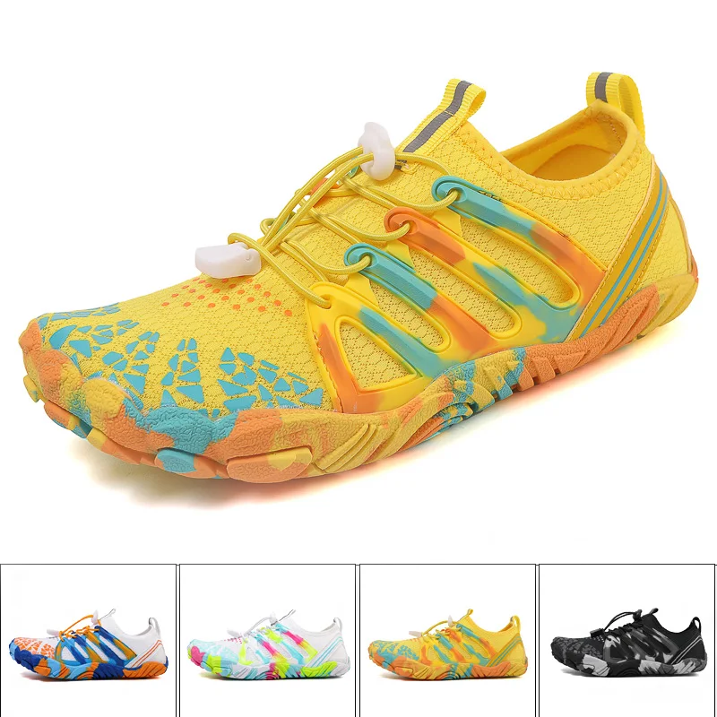 Men's Beach Swimming Shoes Women's Quick-drying Water Shoes Fitness Sports Sneaker Couple Wading Barefoot Color Aqua water shoes aqua shoes barefoot shoes
