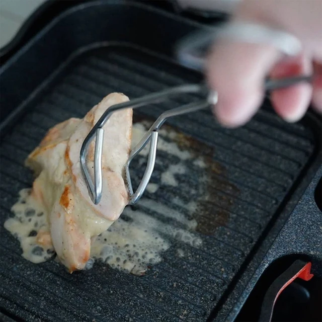 304 Rozsdamentes Acél Olló Alakú Barbecue Klip Szálloda Steak Clip Étel Kenyér Konyha Szerszám - Image 4