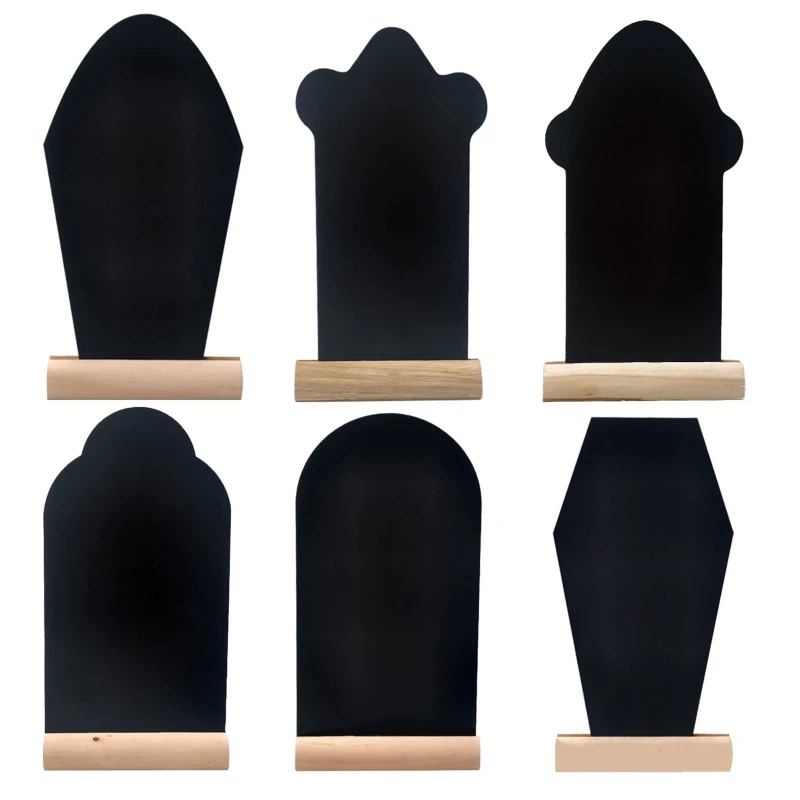 

Wood Chalkboard Sign with Base Holder Desktop Table Number Sign Food Label for Wedding Easter Birthday Party Decoration